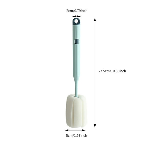 MSJUHEG Sponges Sponges Kitchen 1Pc Sponge Long Handle Cleaning Brush Kitchen Cleaning Brush Cup Brush Dish Sponge Light Blue