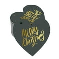 thumbnail image 1 of Inkdotpot Real Gold Foil Merry Christmas Tag Favor Hang Paper Tag 100 Pieces, 1 of 8