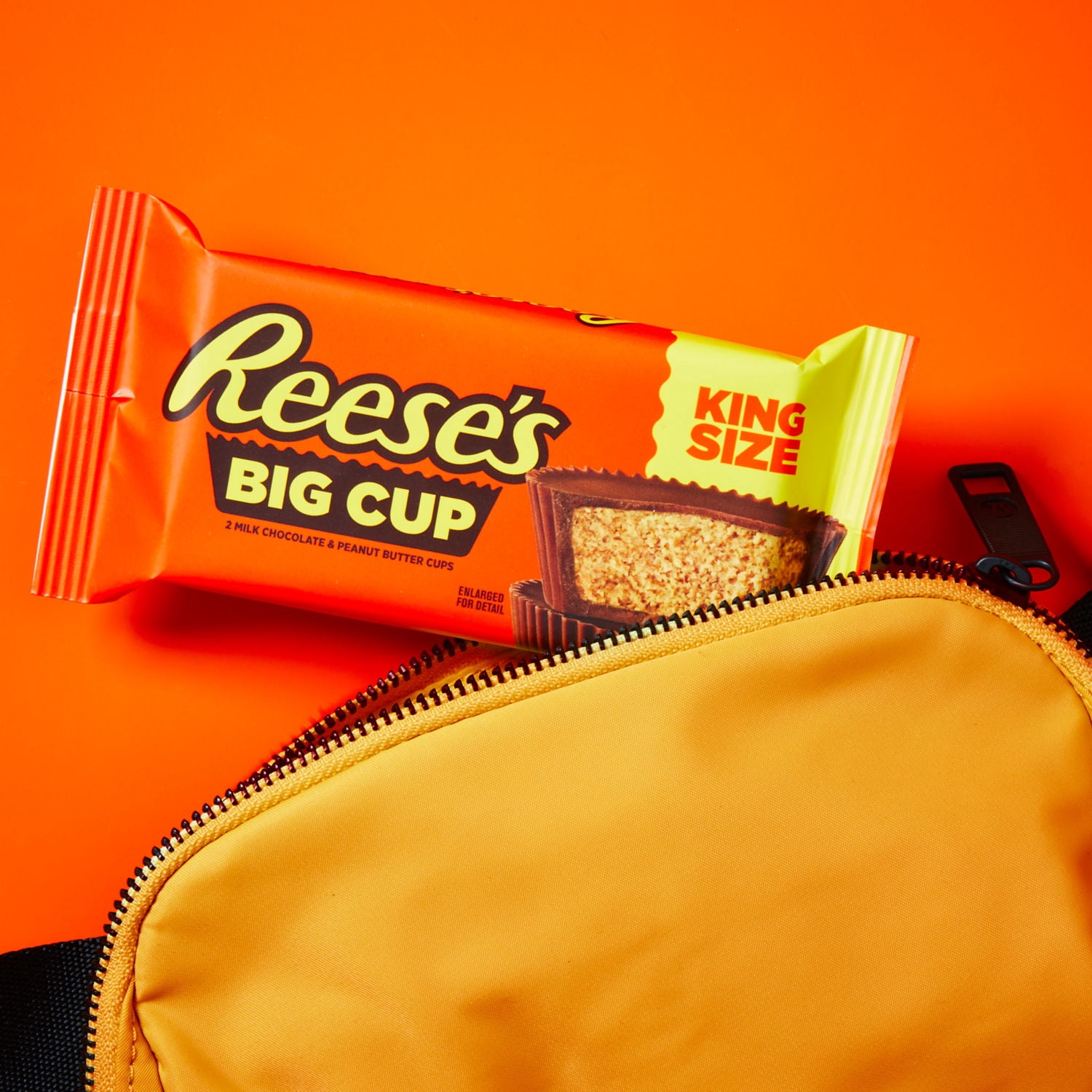 Reese's Big Cup Milk Chocolate King Size Peanut Butter Cups Candy Packs, 2.8 oz (16 Count)