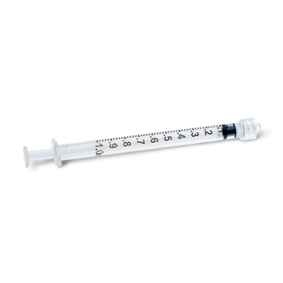 Exel 26050 Luer Lock Syringe Only - Sterile, 1ml (Pack of 2)