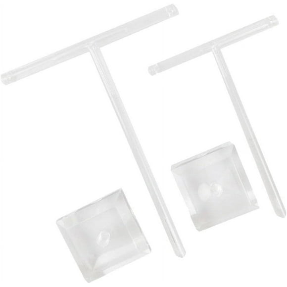 ORUYROP 2Pack Acrylic Earring T Bar Stand Retail Display Holders for Show, Jewelry Display Organizer