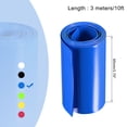 thumbnail image 2 of Unique Bargains 95mm Flat 10ft Blue PVC Heat Shrink Tube Wraps Battery Wrap for Big Battery Pack, 2 of 5
