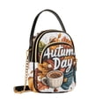 thumbnail image 7 of FORMRS Crossbody Bag for Women Quilted Travel Shoulder Cell Phone Purse with Chain Strap Handbag, Autumn Day Pattern, 7 of 7