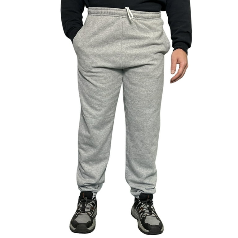 Fruit of The Loom Men s Fleece Jogger Sweatpants 2 Pockets Relaxed Fit M 4xl Steel Gray Irregular