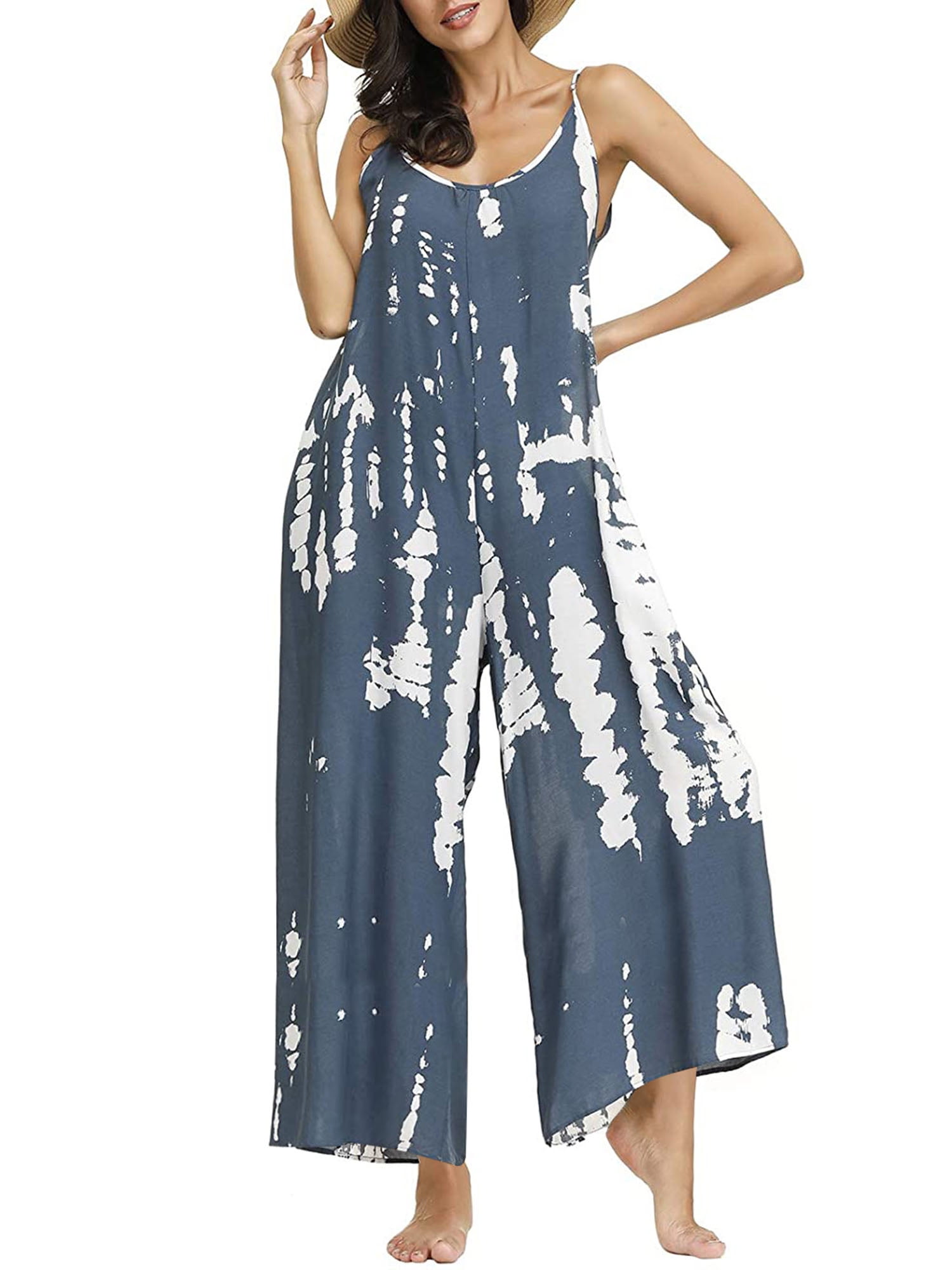 Selfieee Women's Tie Dye Print V Neck 