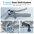 thumbnail image 6 of Cyneira 26" Electric Bike for Adults, 750W Motor, 48V 25AH Removable Battery Ebike, Front Suspension, 7-Speed, Step-Thru E-Bike, UL2849, 6 of 11