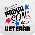 thumbnail image 4 of Inktastic Proud Son of a Veteran- Veterans Day Boys Baby Bib, 4 of 4