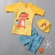 thumbnail image 3 of Odeerbi 1-8 Años Niños Traje de Baño de Entrenamiento Atlético de Tres Piezas Con Conjunto de Gorra de Baño Traje de Baño de Surf de Playa de Verano Ropa de Playa Linda de Dinosaurio, 3 of 3