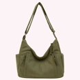 thumbnail image 4 of Bolso Bandolera Pana Gran Capacidad Cruzado para Viajeros () Verde, 4 of 9