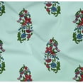 thumbnail image 4 of oneOone Organic Cotton Poplin Twill Fabric Leaves & Floral Block Fabric Prints By Yard 42 Inch Wide, 4 of 4