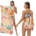 thumbnail image 2 of bbymog Organisation et Rangement Serviette de Plage 2-en-1 Serviette Surdimensionnée Serviette en Fibre Fine Se Transforme en Sac à Dos de Rangement, 2 of 6