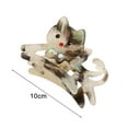 thumbnail image 6 of Women Hair Claw Cat Shape Shiny Rhinestones Inlaid Hair Clip Anti-slip Teeth Back Head Shark Hair Clamp, 6 of 7