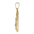 thumbnail image 2 of 14k Polished INRI Crucifix Cross Pendant, 2 of 3