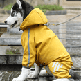 thumbnail image 3 of GASTROPOD Dog Raincoat,Reflective Safety Strips Dog Rain Jacket,Waterproof Lightweight Design Pet Raincoat,XL,Pink, 3 of 4