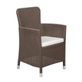thumbnail image 3 of Afuera Living Modern Outdoor Chat Set with Cushions in Mocha, 3 of 15