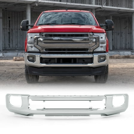 Replacement Front Bumper for 2020-2022 Ford F250 F350 w Fog Holes Chrome