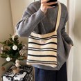 thumbnail image 4 of Bolso Hombro Rayas Tote Estético Punto, 4 of 9