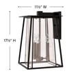 thumbnail image 6 of 2105-LL Walker 3-Light 17-1/2" High Outdoor Wall Sconce with Clear Glass Shade, 6 of 8