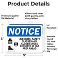 thumbnail image 2 of (2 Pack) Lab Coats Safety Glasses And Sign, 2 of 7