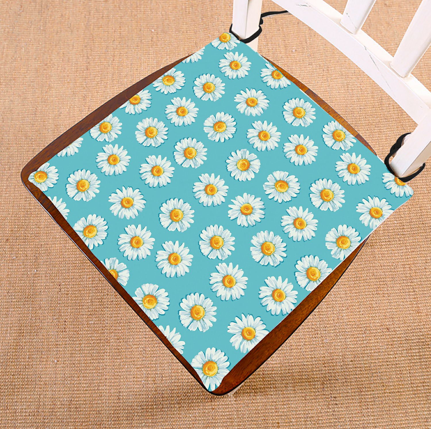 ZKGK Daisy Floral Flower Pattern Seat Pad Seat Cushion Chair Cushion