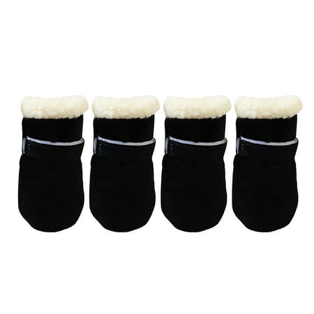 Mzoazpie Pet Snow Boots Plus Dog Apparel Velvet Warm Soft-Soled Shoes Small Dog Hoodie for Warm and Windproof Pet Dog Clothes for Large Dogs Shoes 2025