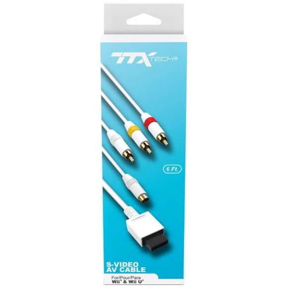Cable AV TTX Tech Wii Wii U S-Video 1,8 m