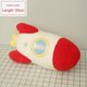 thumbnail image 1 of Peluche de almohada cohete de 55 cm, 1 of 5