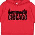 thumbnail image 3 of Inktastic Chicago Skyline Grunge Toddler Hoodie, 3 of 4