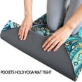 thumbnail image 3 of Blue Paisley and Floral Pattern Hot Yoga Mat Towel Non Slip for Hot Yoga - Quick-Drying Yoga Mat Cover with 4 Corner Pockets with Travel Bag - Hot Yoga Towel Non Slip 70"x26", 3 of 6