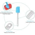 thumbnail image 4 of Cribun Spatules en Silicone, Spatule en Caoutchouc Résistante à la Chaleur Antiadhésive Grattoirs Flexibles Outil de Mélange pour Cuisson (4 Pcs), 4 of 8