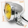 thumbnail image 2 of Reemplazo de Motocicleta Cabeza Bombilla de Clásico para Bobber Chopper Cromo shamjiam Faro de motocicleta, 2 of 8