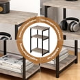 thumbnail image 6 of 3-Tier End Table,Tall Couch Table for Narrow Spaces,Bedside Table with Storage Shelves,Sofa Side Table for Living Room, Bedroom,Easy Assembly,Gray, 6 of 6