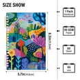 thumbnail image 2 of FORMRS 1-Subject Spiral Notebook 8" x 5" College Ruled 60 Refillable Sheet A5 Hard Cover, 2 Pack, Art Plants, 2 of 7