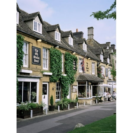 The Old Stocks Hotel, Stow-On-The-Wold, Gloucestershire, the Cotswolds, England Print Wall Art By Roy