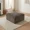 Khaki, variant on VERDECORE Boneless Cloud Ottoman Pouf, Plush Corduroy Multipurpose Foot Rest Bench for Home