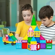 PicassoTiles Magnetic Tiles for Kids with Tote Bag – 101PCS STEM Building Blocks Set, Educational Construction Toy, Creative Learning Magnet Kit