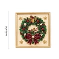 thumbnail image 5 of Christmas Pearl Diamond Art Painting Kit with Frame Festive Diamond Dots Bead Craft for Adults Beginners Holiday Themes Raised Pearl Art Wall Decor Relaxing Handmade Gift, 5 of 6