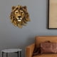 thumbnail image 3 of Cabeza de animal en Faux Taxidermia Busto de animal Máscaras de animales Escultura de pared de pared Busto Estatua León León 20x9.5x23cm, 3 of 9