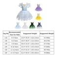thumbnail image 4 of IBTOM CASTLE Kids Girls Ballet Dance Dress Velvet Spaghetti Straps Camisole Gymnastics Leotard Ballerina Dress up 5-6 Years Light Blue, 4 of 8