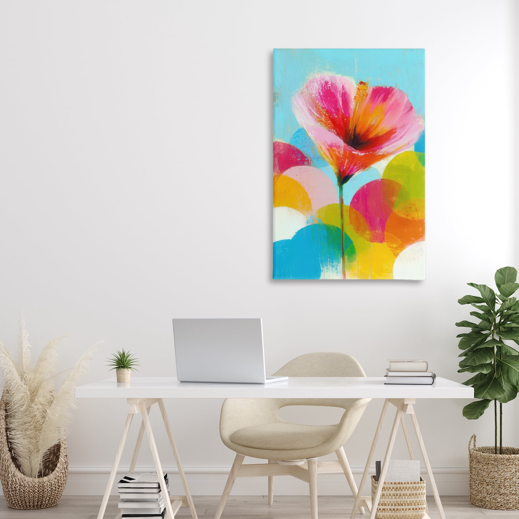 Stupell Industries Hibiscus In The Sun Canvas Wall Art, design by Chromatic Storm Studio