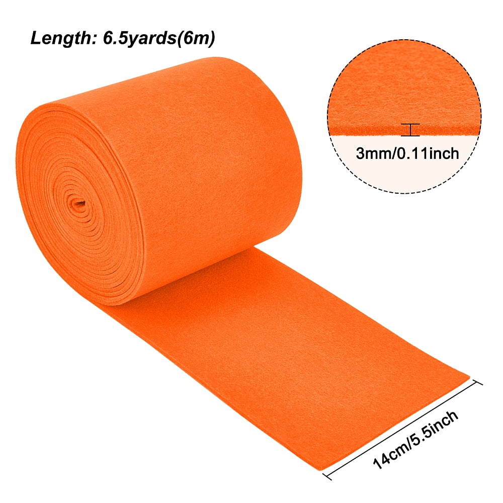 1roll Non Woven Fabric Embroidery Needle Felt for Crafts Tomato 140x3mm about 6m/roll