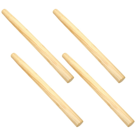 Hytrove Replacement Handle for Shovel Wooden Handle Light Yellow 4Pcs