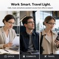 thumbnail image 2 of Genxenon Bluetooth Glasses with Photochromic Lenses for Men and Women,Voice Assistant,Hands-Free Calls,Silvery Metal Half Frame Unisex,Suitable for Meetings and Offices, 2 of 12
