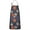 Dark Blue Pumpkin, variant on Blue Halloween Spider Webs Bats and Spiders Apron-Garden Aprons for Women with Pockets-Cotton Linen Waterproof Kitchen Cooking Gardening Aprons Adjustable for Kitchen,Cooking,BBQ and Salon 33"x27"