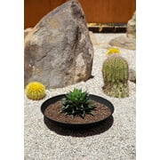 Veradek Mason Series Lane Bowl 24 Plastic-Stone Planter - Black