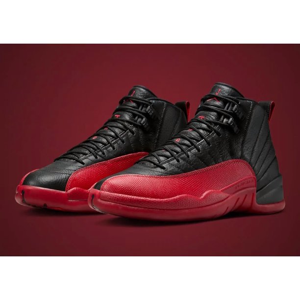 N I-K-E Jo r-dan 12 Retro "Flu Game" 2025 Black Red Men & GS Size INSTANTSHIP!
