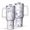 White-1, variant on Floral 40oz Tumbler– Stainless Steel Insulated Tumbler with Handle and Straw, Large Capacity Travel Cup for Hot & Cold Drinks,Thanksgiving,Christmas, Spring,Flower