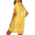 thumbnail image 3 of ZANKLEY Womens Swimsuits Cover Ups Crochet Chiffon Beach Cover Bathing Suit Bikini Wear Coverups Dress, 3 of 7