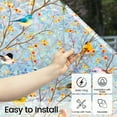 thumbnail image 3 of DKTIE 23.6" x 78.7" Rainbow Bird Resting Pattern Stained Glass Decorative Privacy Window Film, Anti-UV & Heat Blocking, Easy Install Electrostatic Cling, Deliver installation tools, 3 of 10