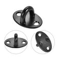 thumbnail image 4 of Uxcell 3" Cabin Hook Latch 201 Stainless Steel with Screws Black 4 Pack, 4 of 6